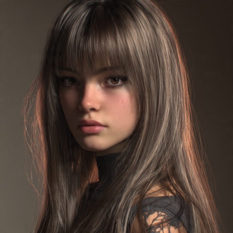 curtain bangs straight hair