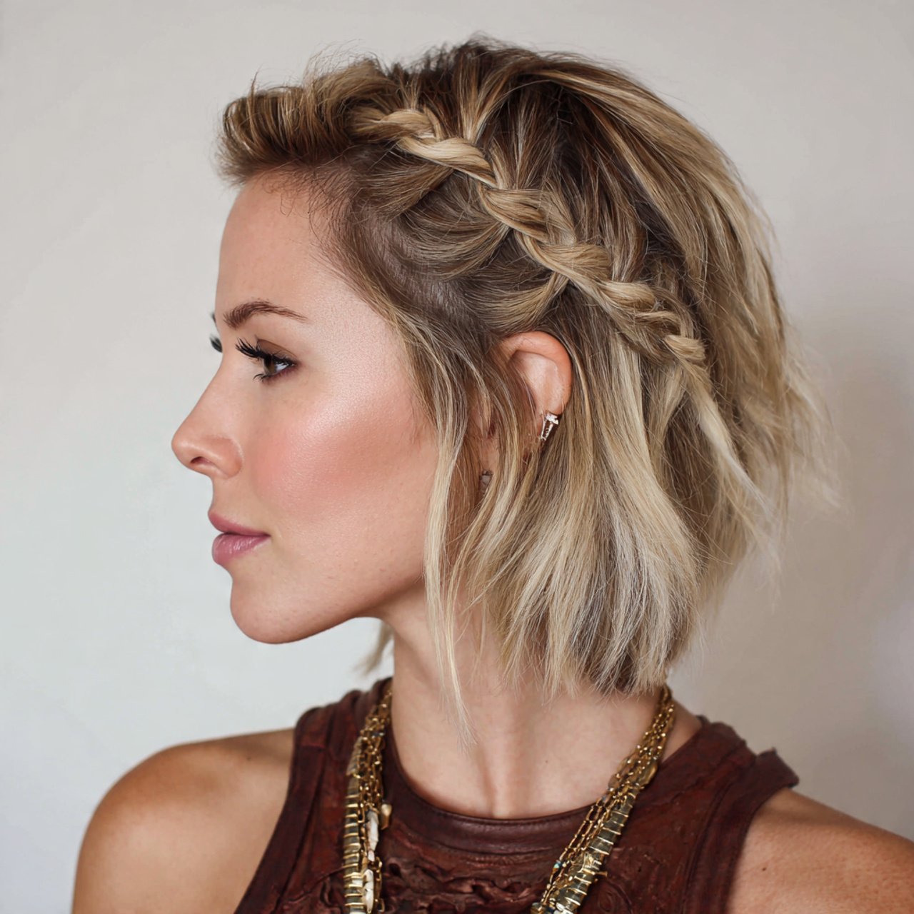 accent braid hairstyles for short hair