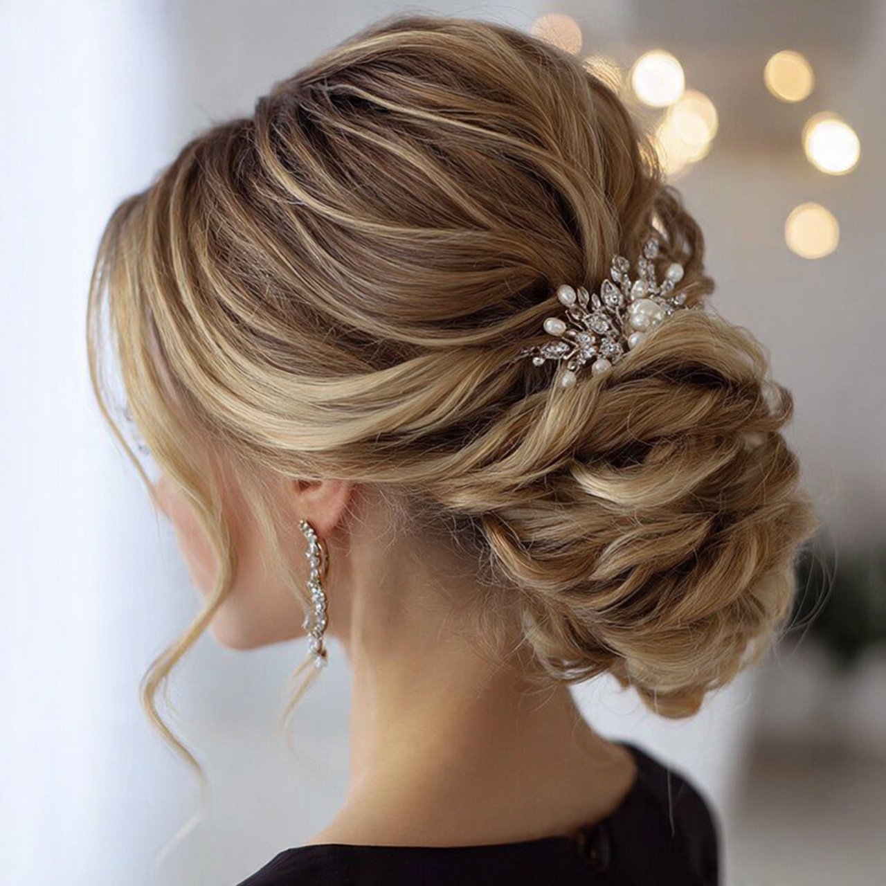 accessorized elegant updo prom hairstyles