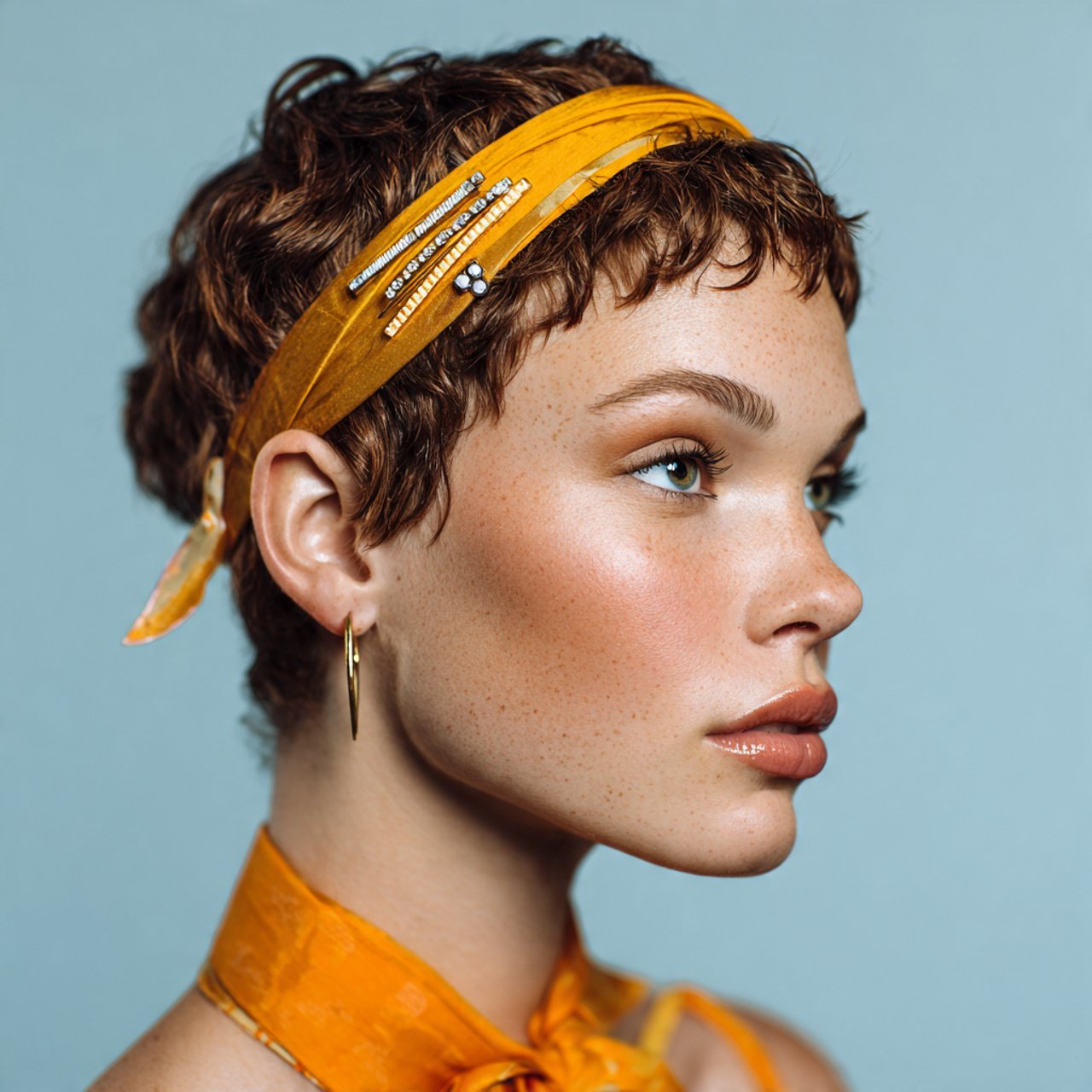 accessorized hairstyles for short hair featuring t