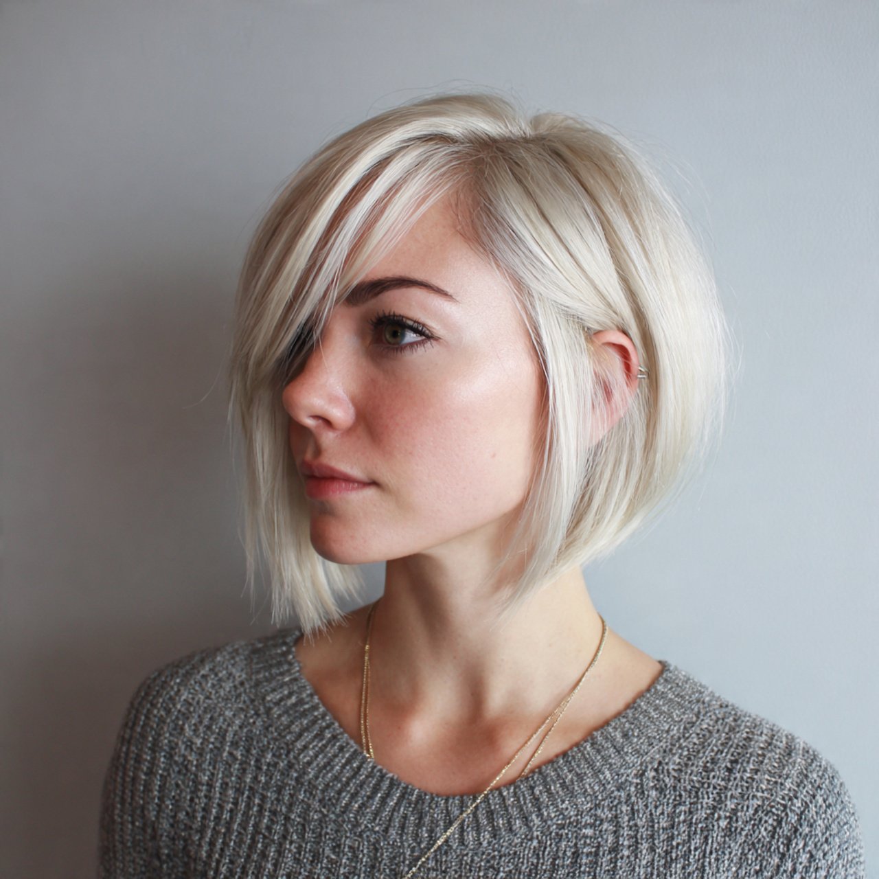 asymmetrical bob hairstyle