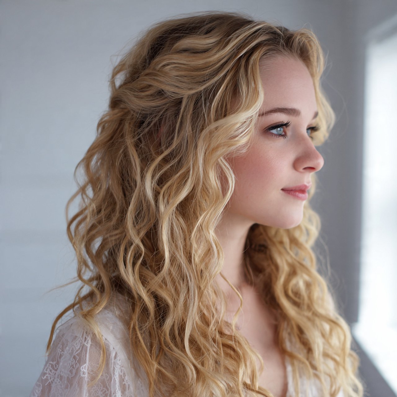beachy waves easy prom hairstyle