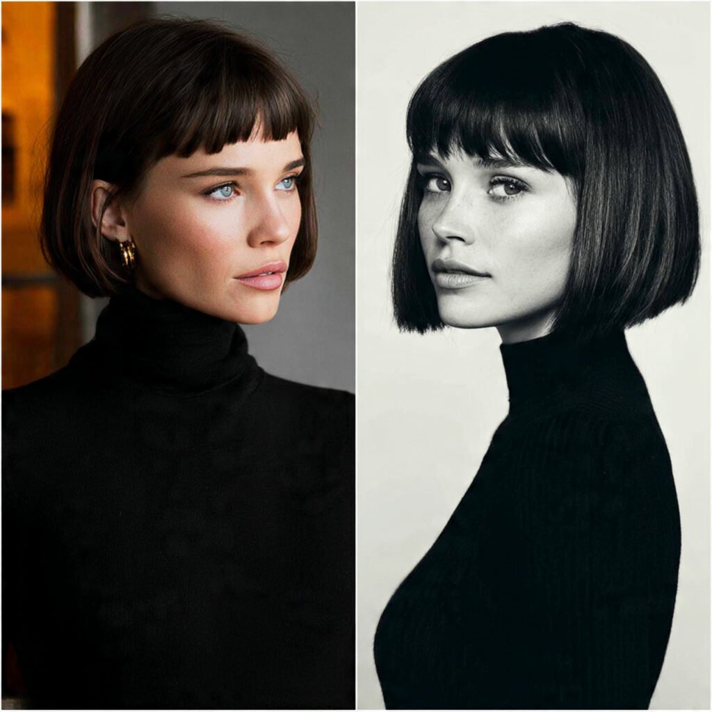 blunt cut hairstyles for short hair