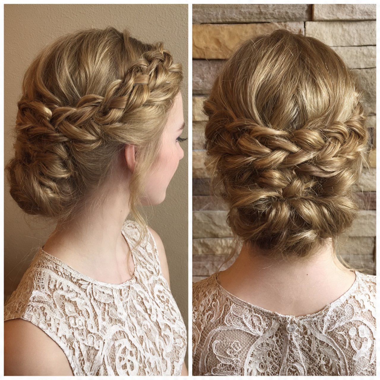 braided crown updo hairstyles for prom