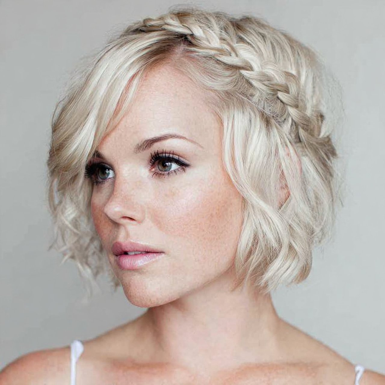 braided front hairstyles for short hair