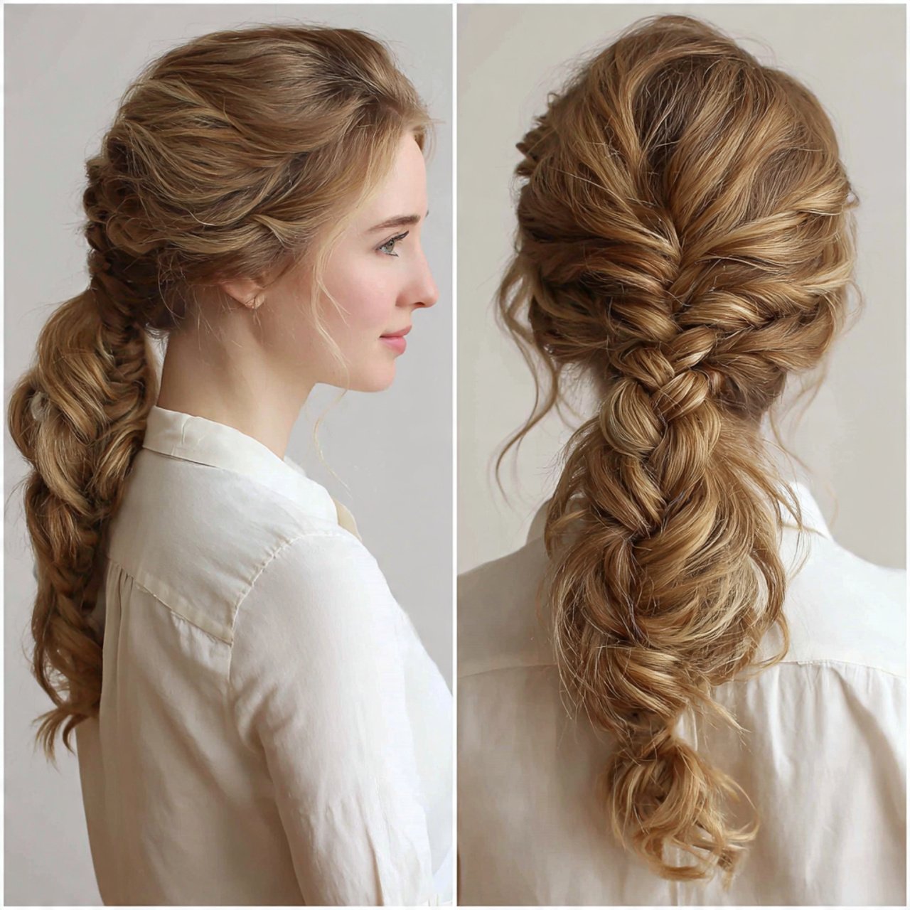 braided low ponytail hairstyles