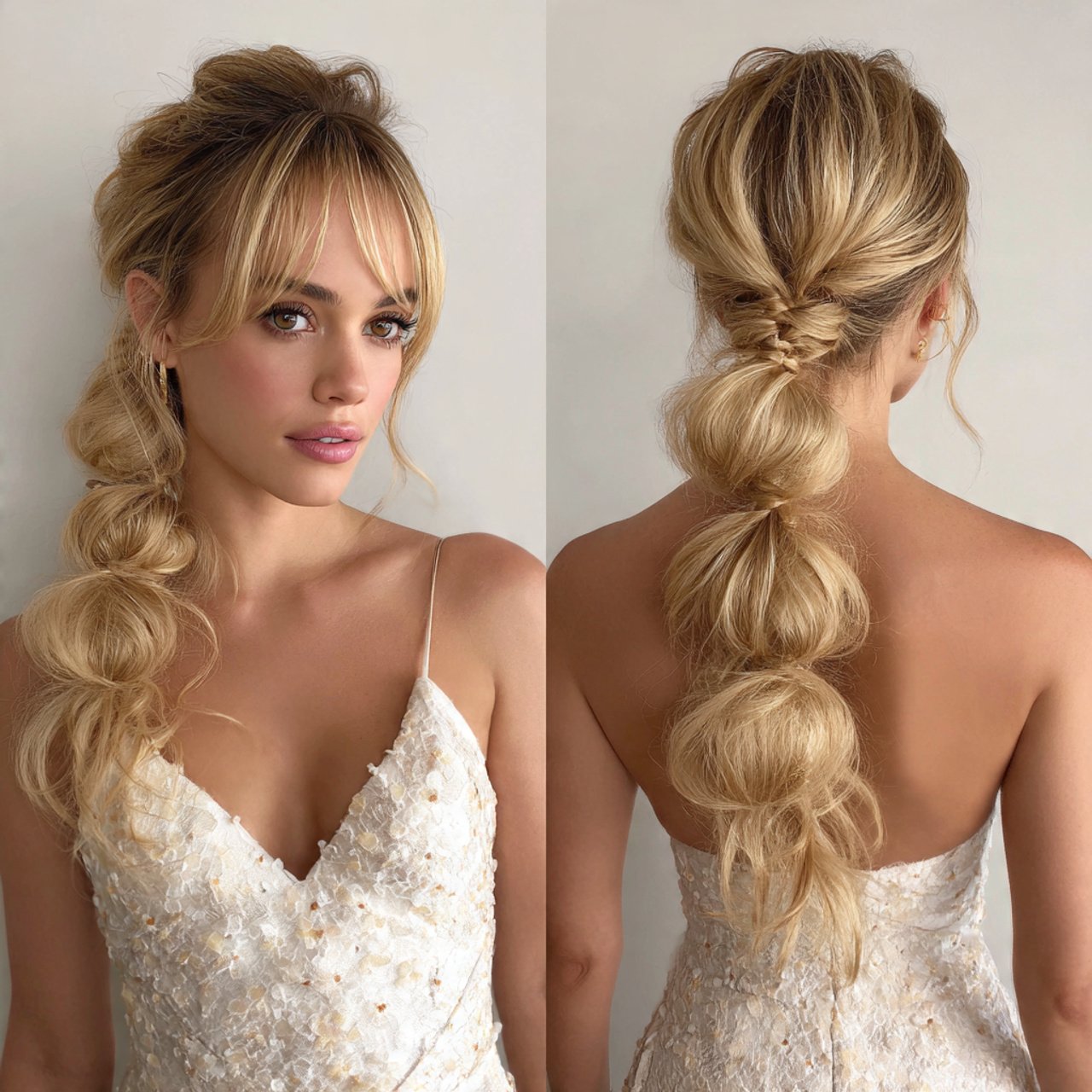 bubble ponytail for prom hairstyles