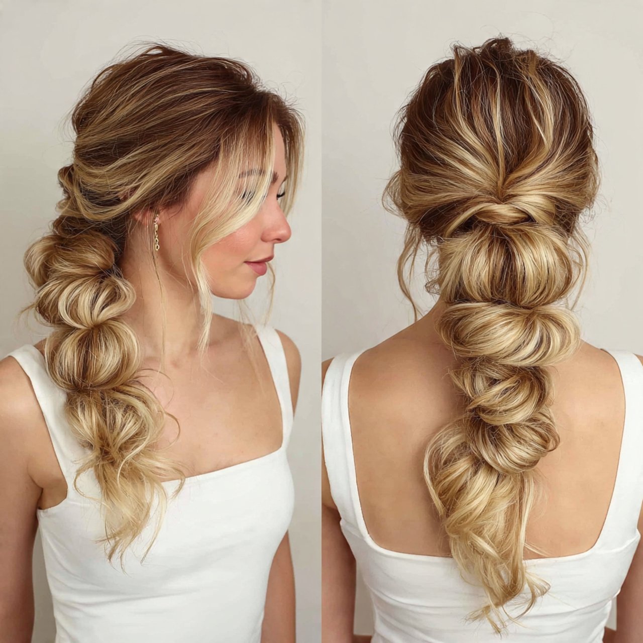 bubble ponytail hairstyles