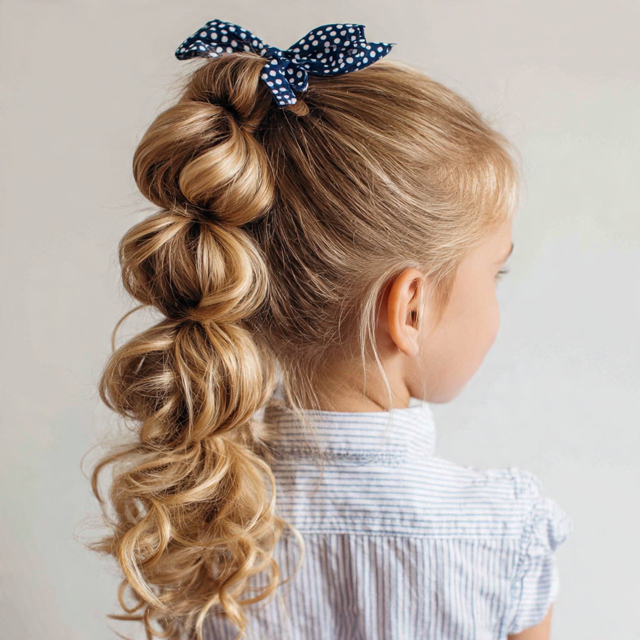 bubble ponytail school hairstyles