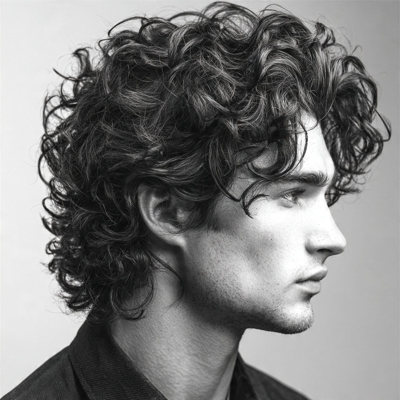 classic curly wolf cut hairstyle
