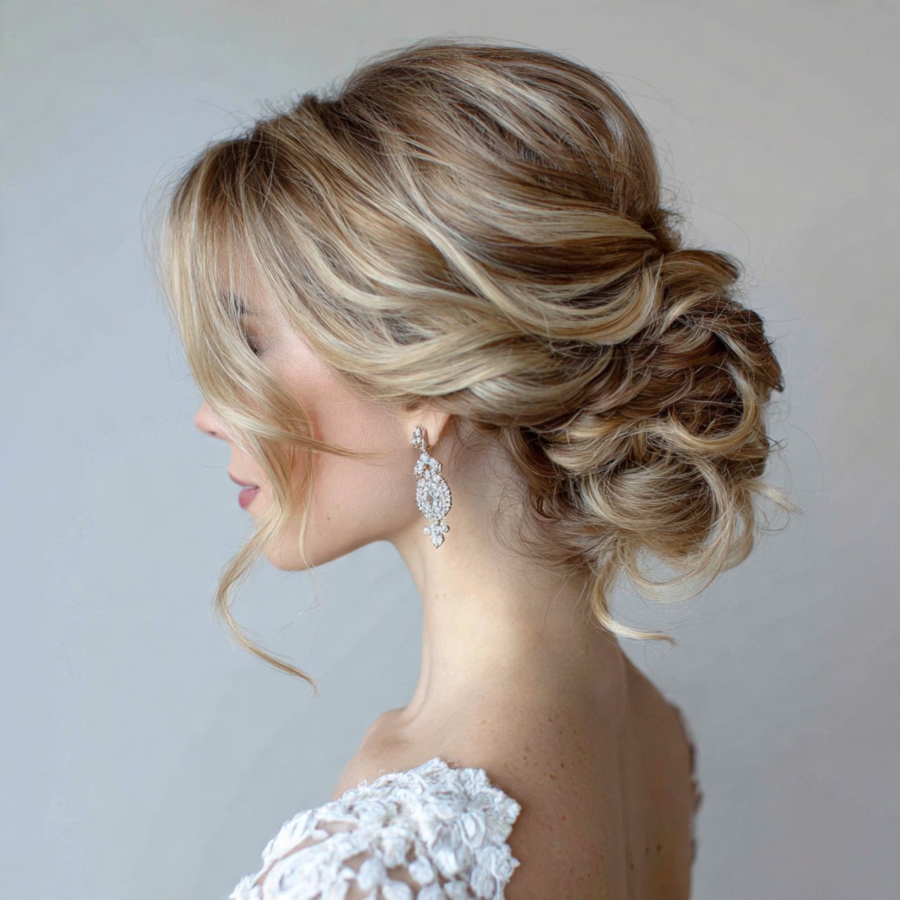 classic low chignon updo hairstyles for prom