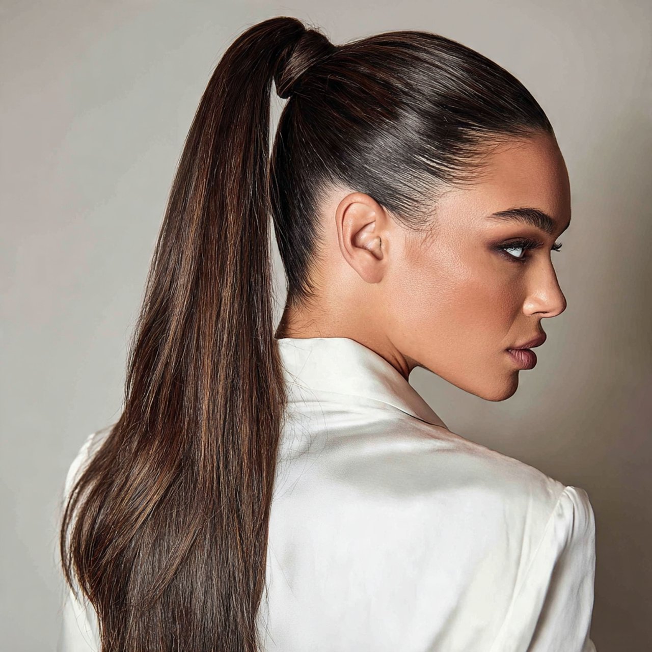 classic sleek ponytail hairstyles