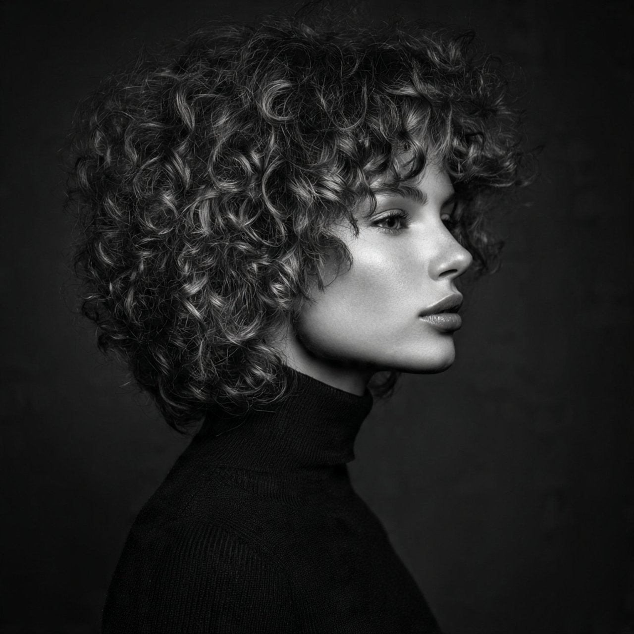 classic wolf cut hairstyle with curly hair cachead