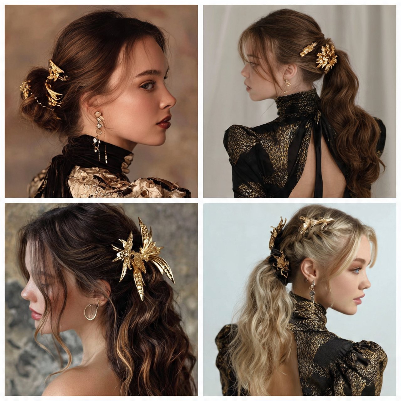 claw clip hairstyles 1