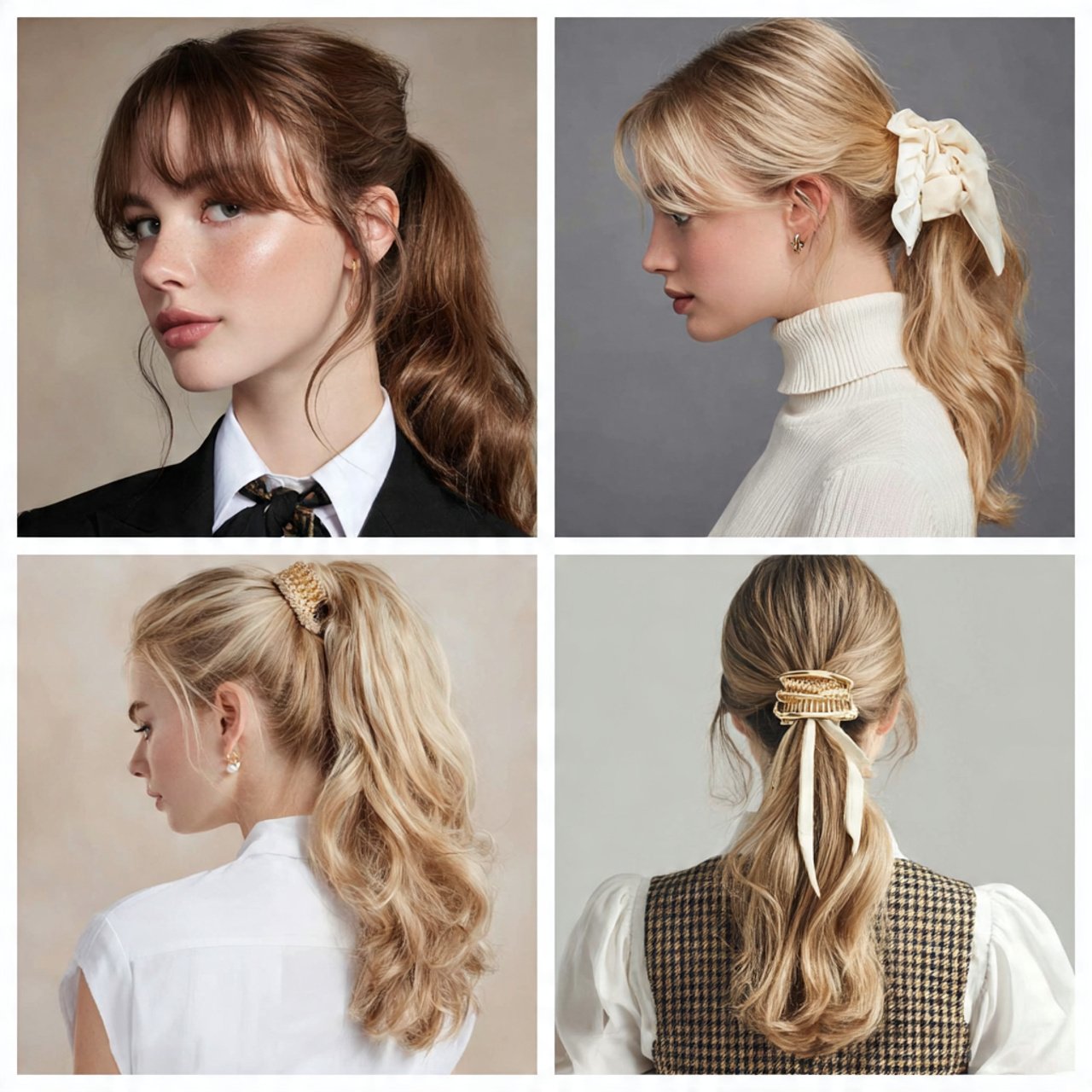claw clip hairstyles for school