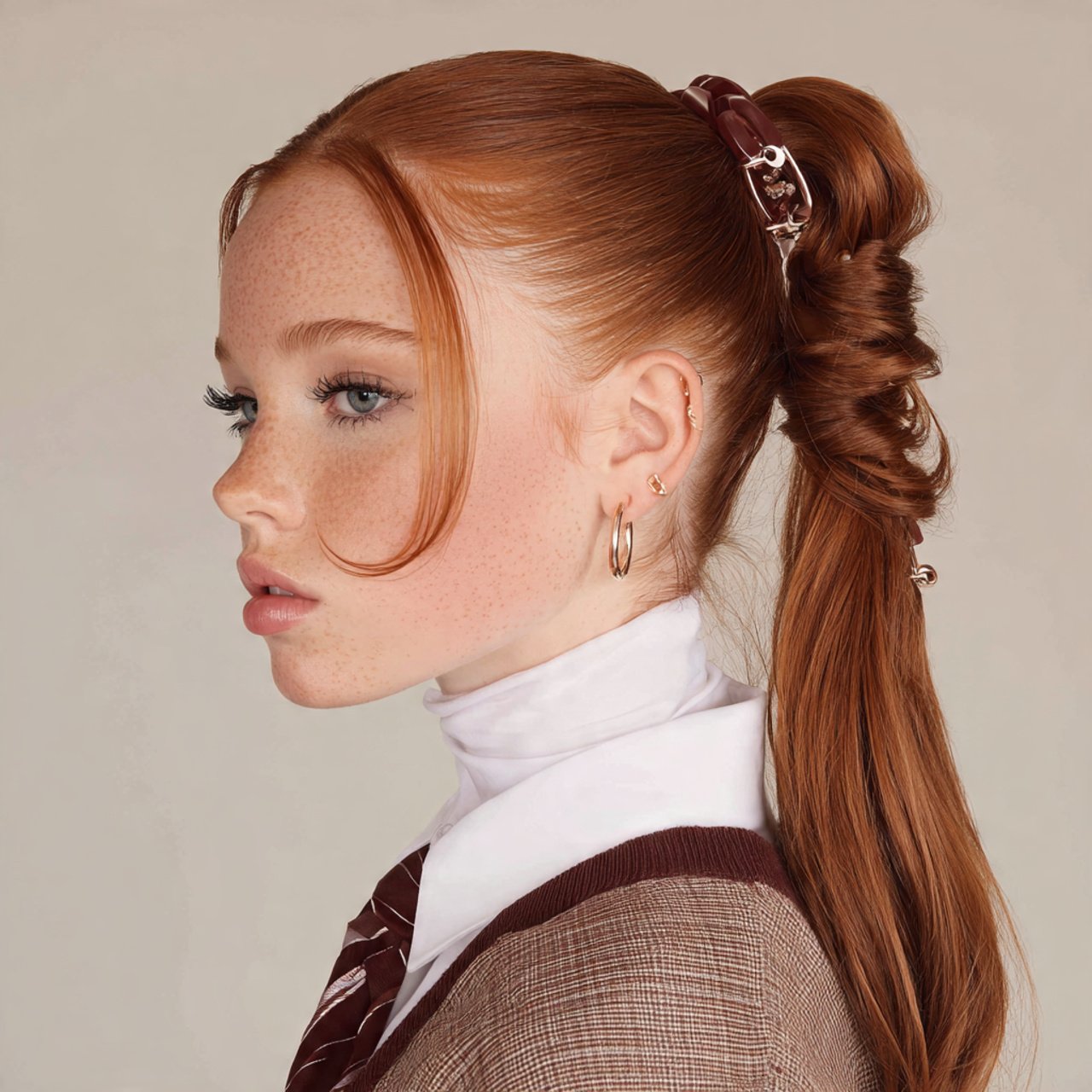 claw clip school hairstyles