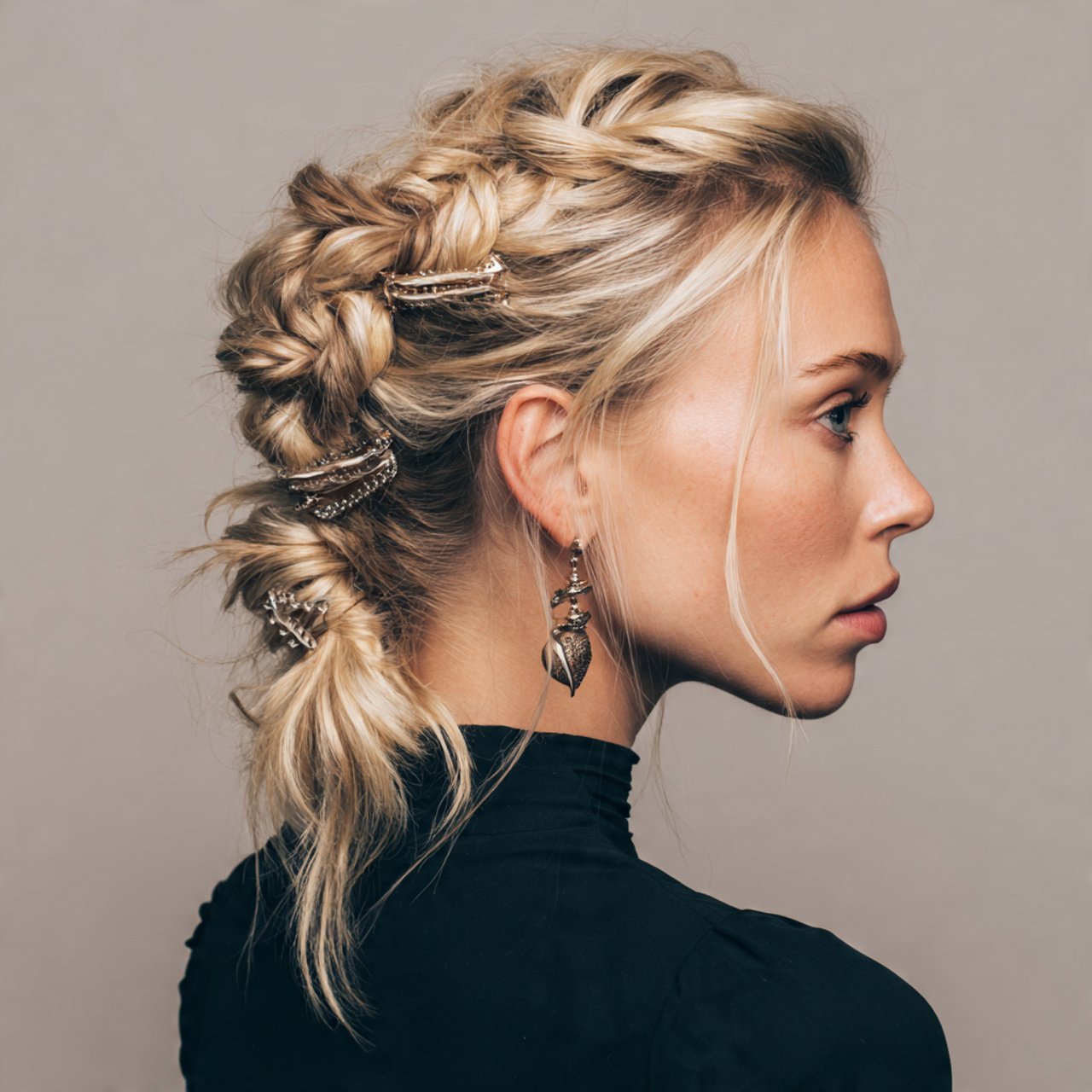 claw clip twist hairstyle