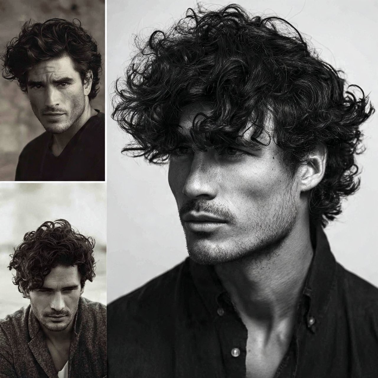 curly fringe for men