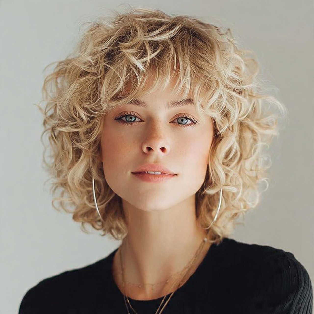 curly hairstyles for short hair