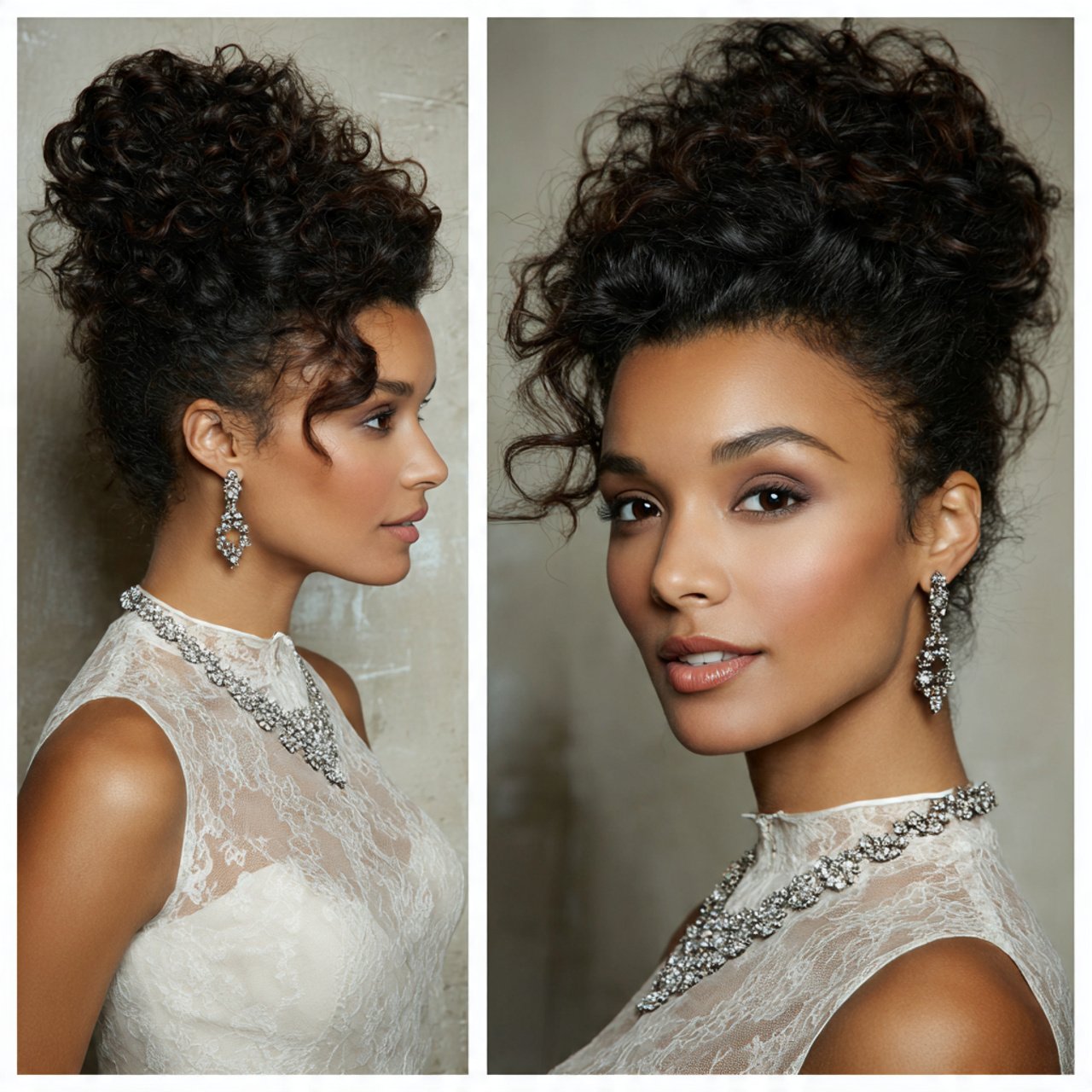 curly high updo hairstyles for prom