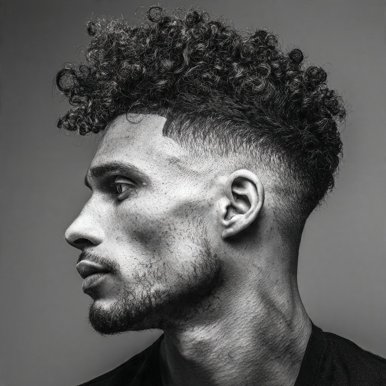 curly mohawk fade hairstyle for men professional s