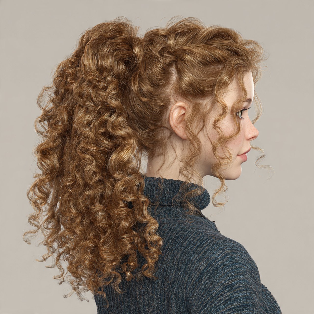 curly pigtail hairstyles two high curly pigtails d