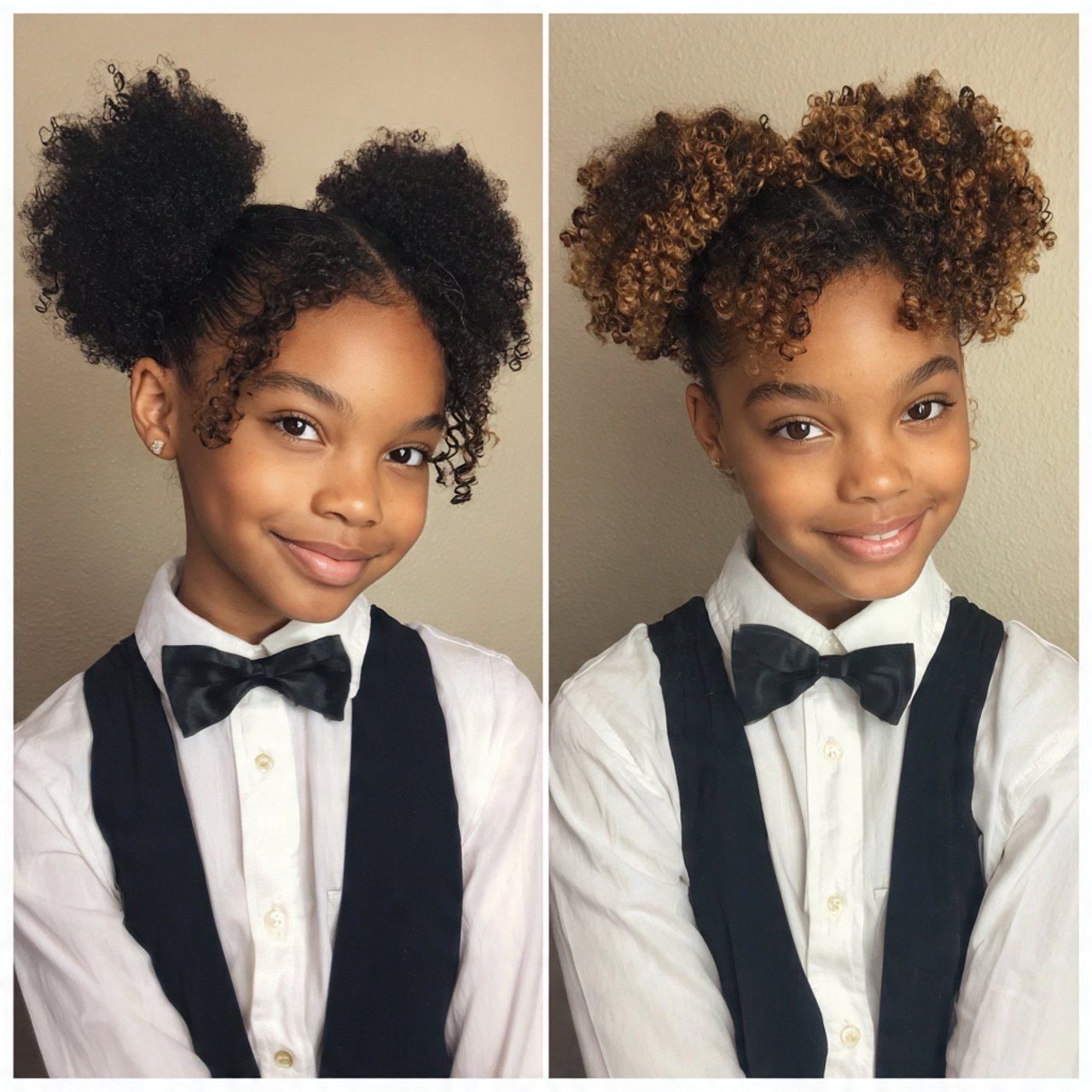 Curly Hairstyles for School: 15 Cute & Easy Ideas 11 curly puff afro puff for school