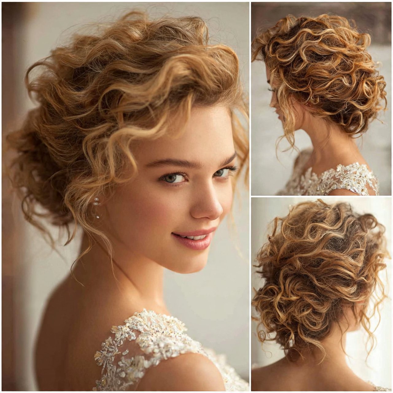 curly updo cute curly hairstyles