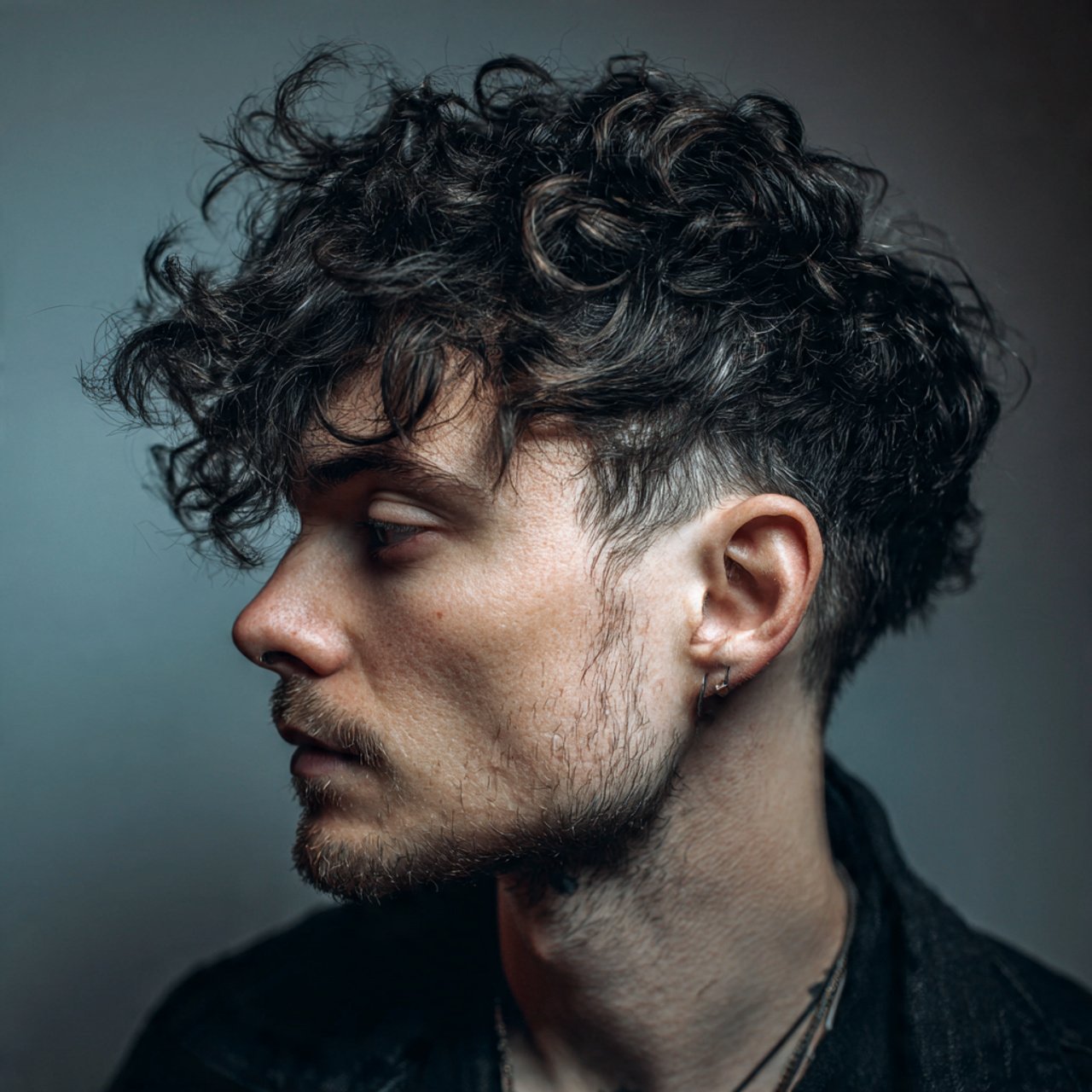 curly wolf cut hairstyle