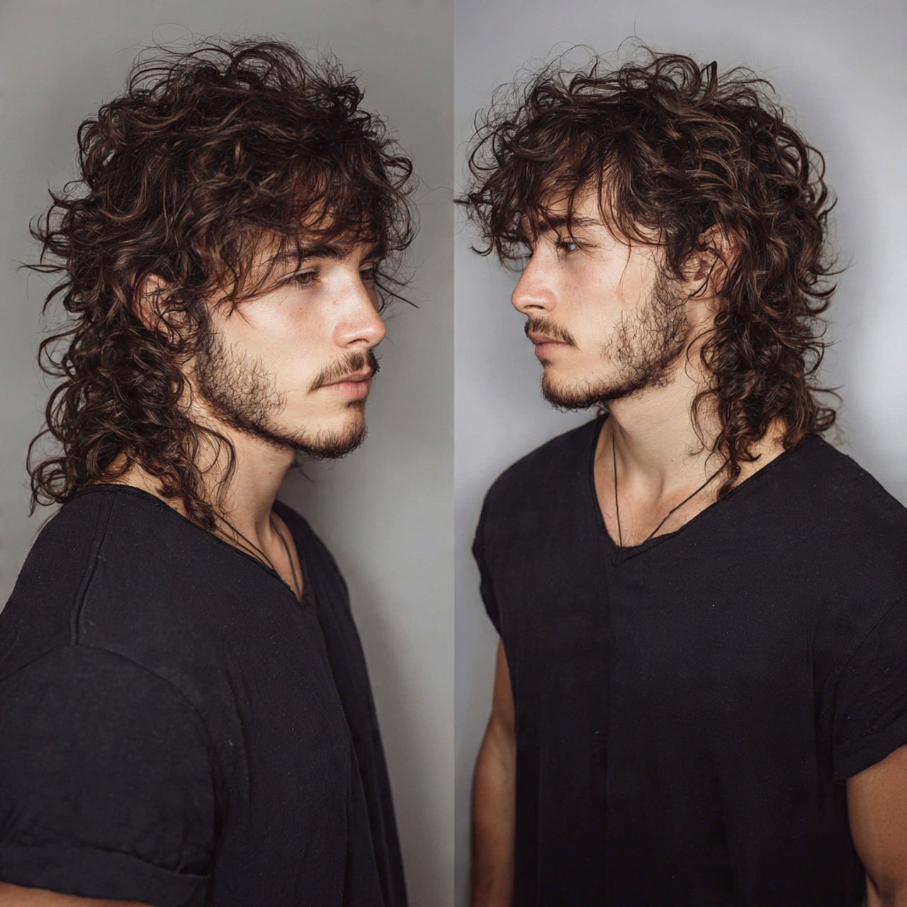curly wolf cut long hairstyle