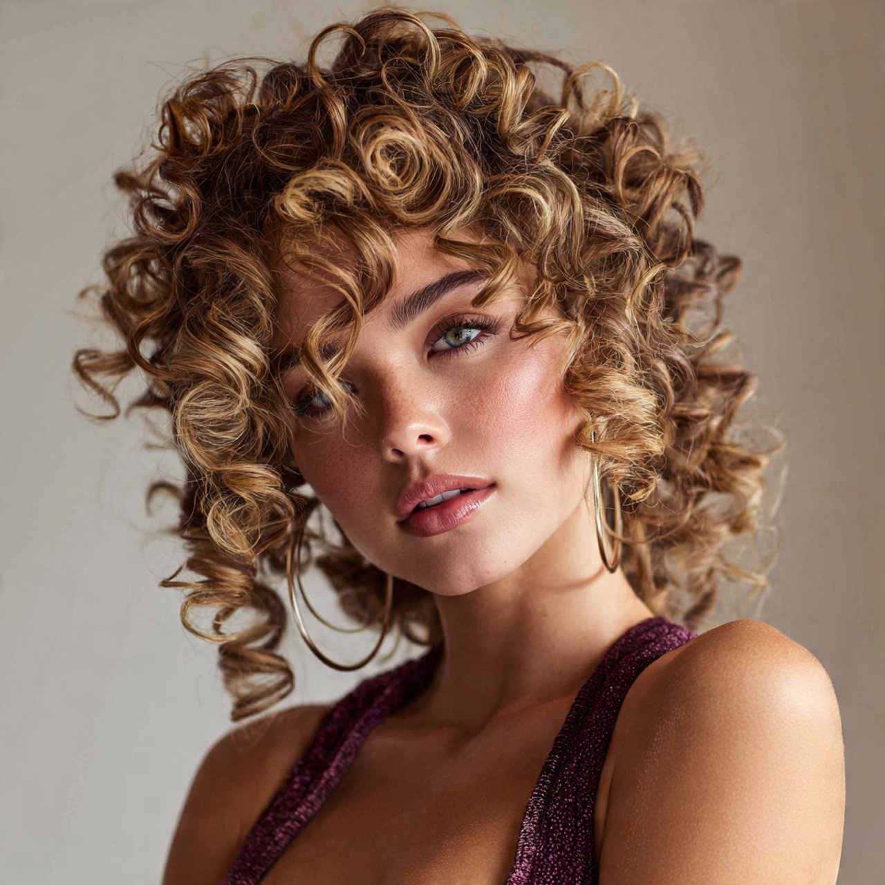 defined spiral curls