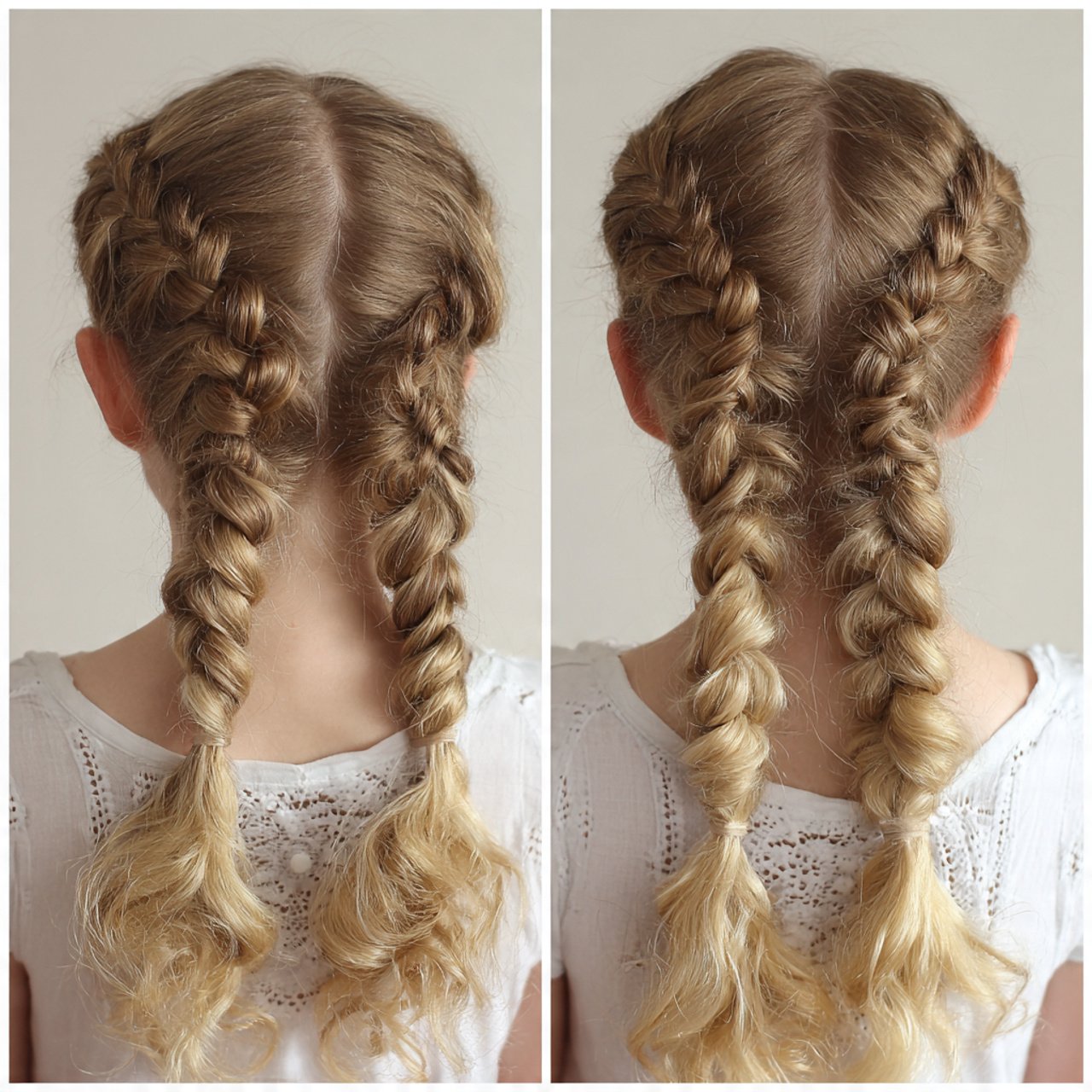 double braided cute hairstyles for school