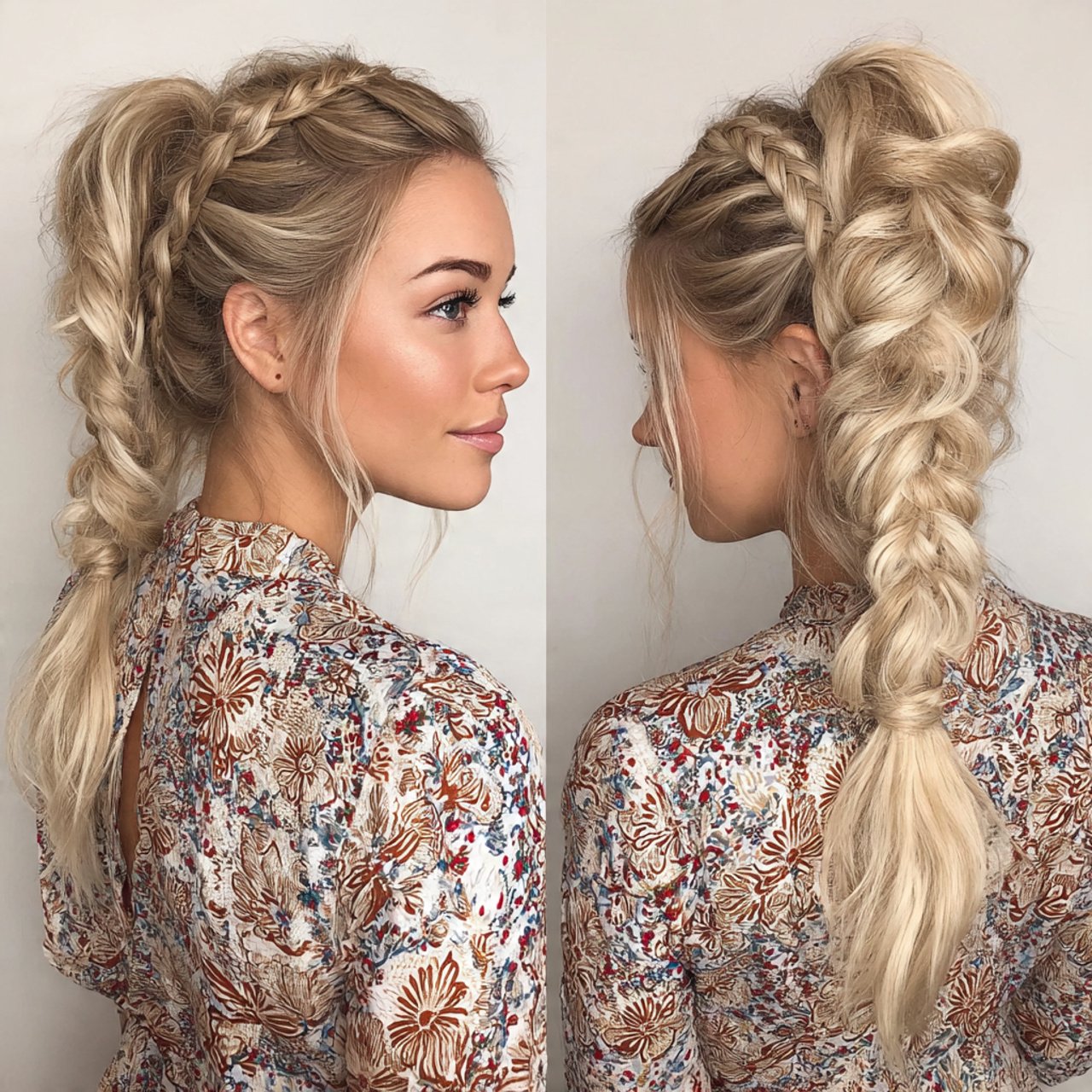 double braided ponytail hairstyles