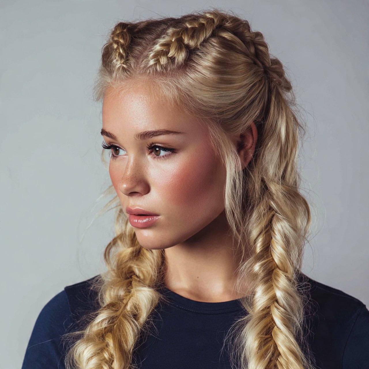 double dutch braids hairstyle