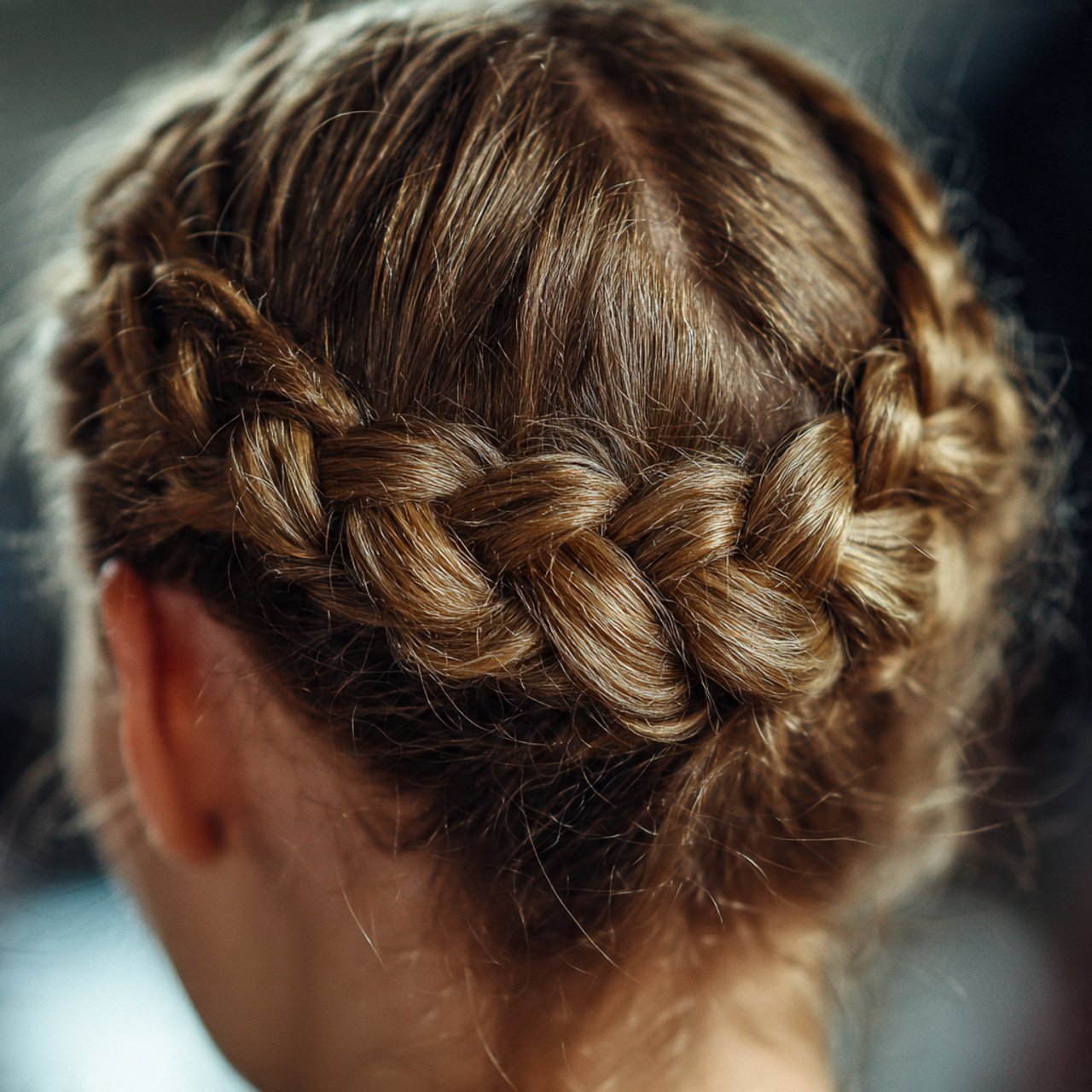 dutch braid hairstyle on short hair single braid c