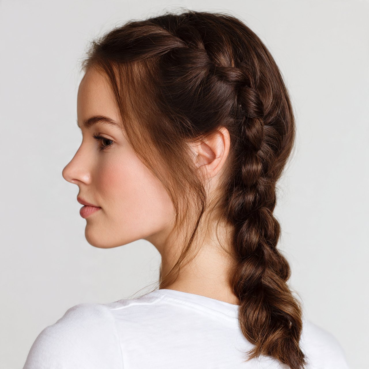 easy dutch braid hairstyle for school single hairs