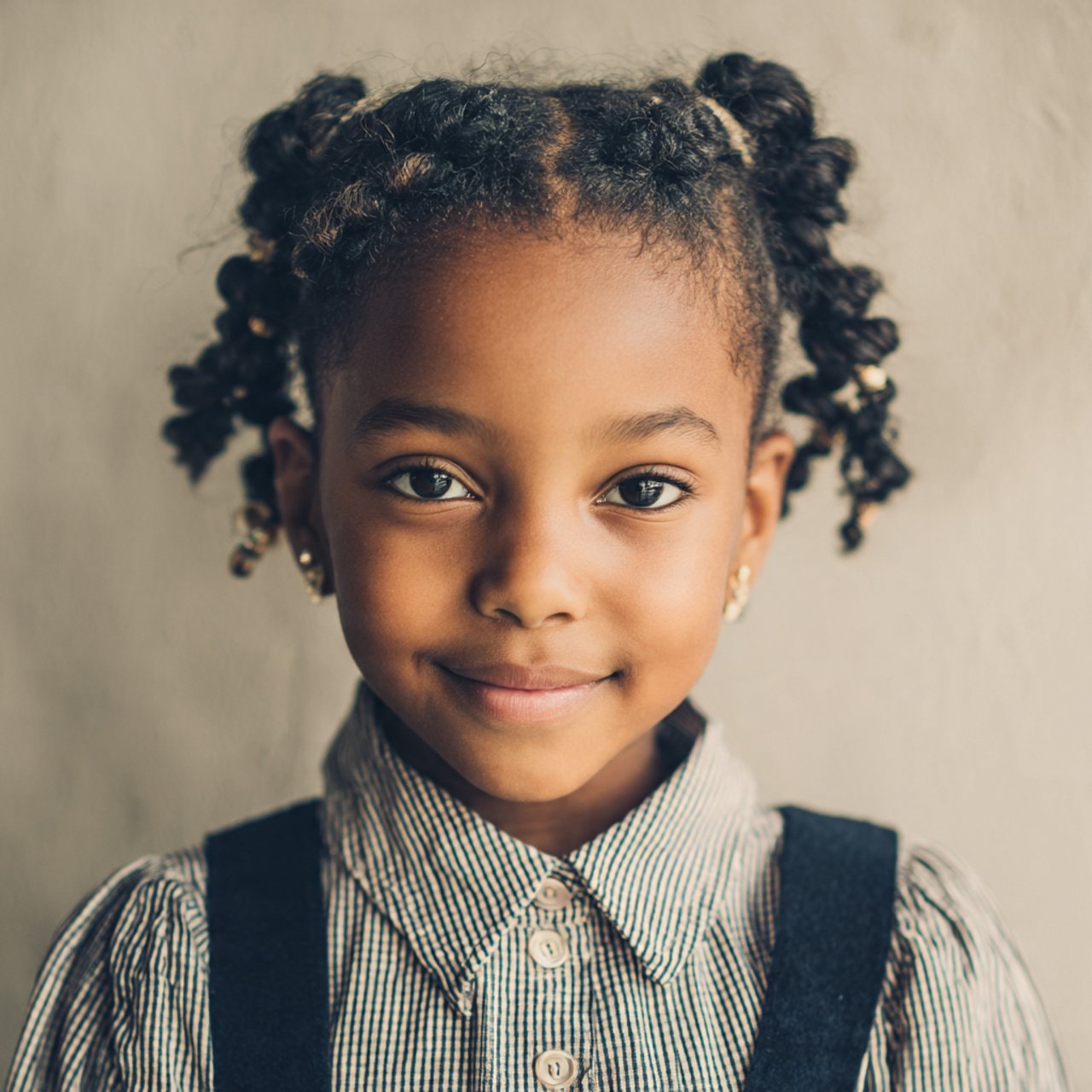 easy mini accent braids hairstyle for school singl