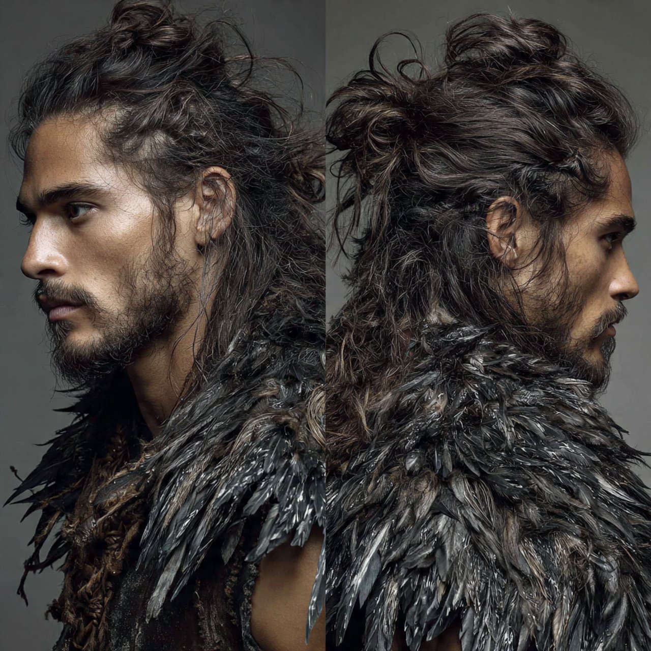 feathered wolf cut hairstyle