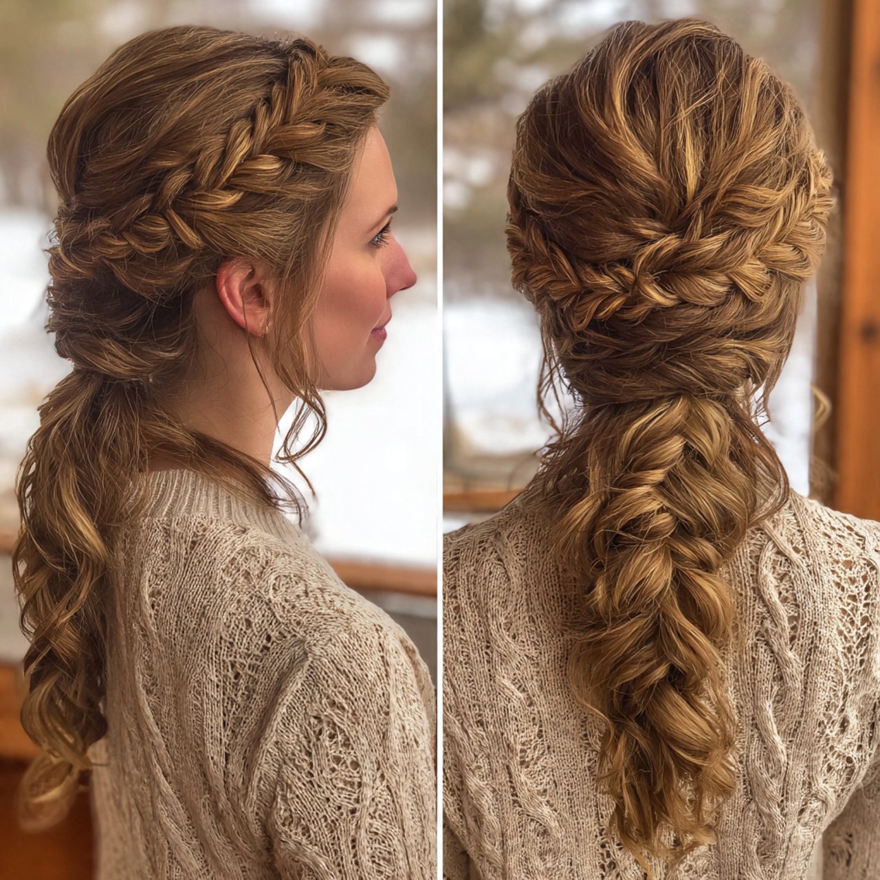 fishtail braided ponytail hairstyles