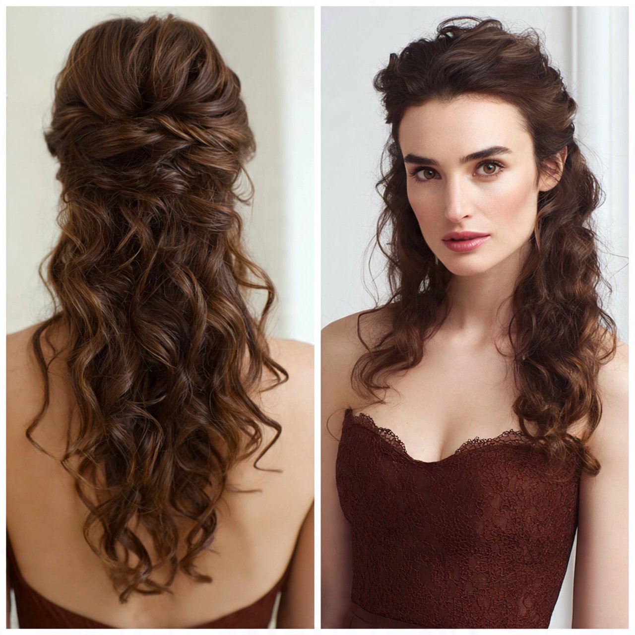 half up curly hairstyles