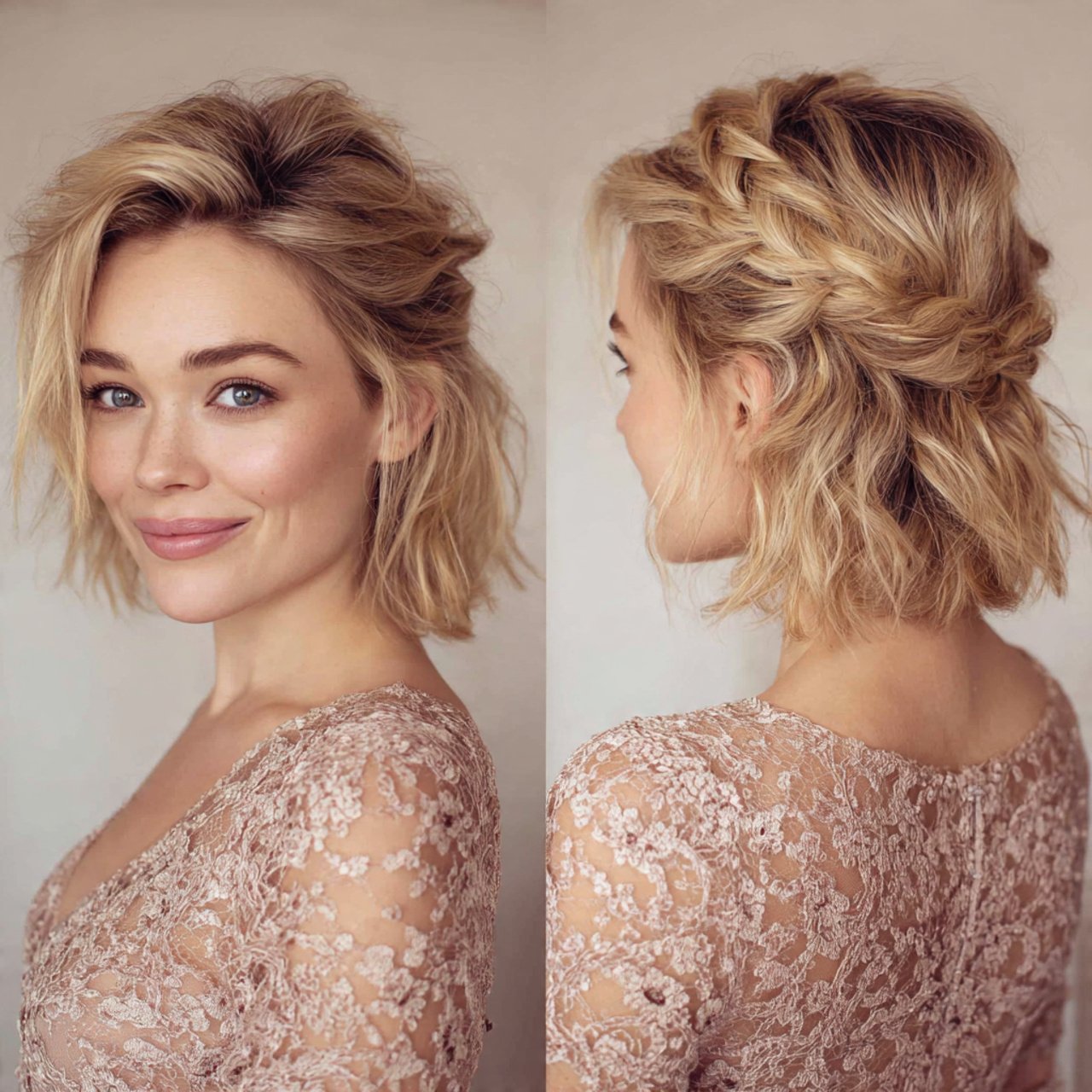 half up hairstyles for short hair 1