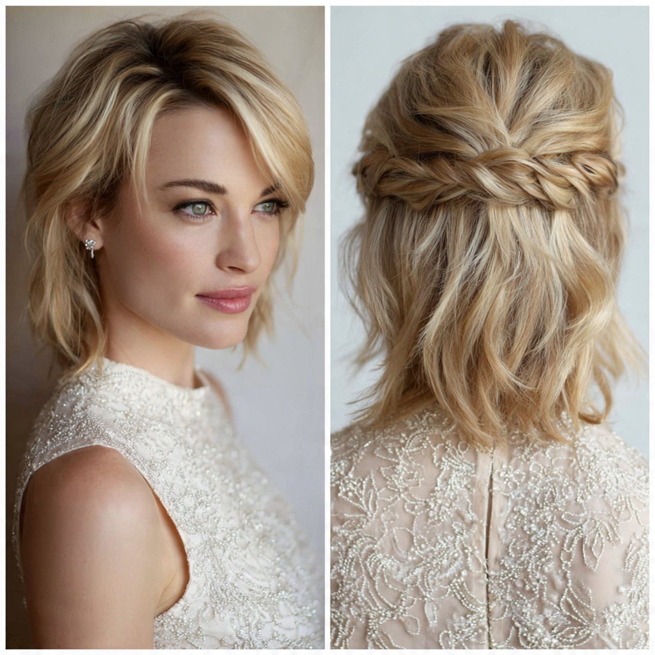 half up hairstyles for short hair