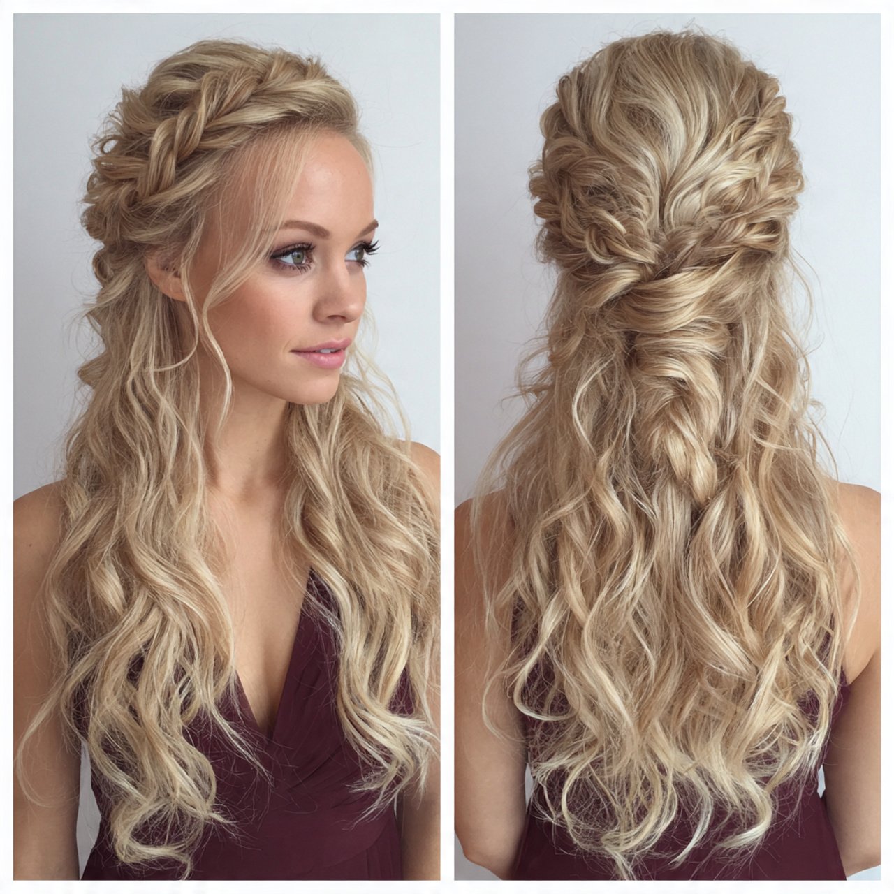 half up half down hairstyles 1