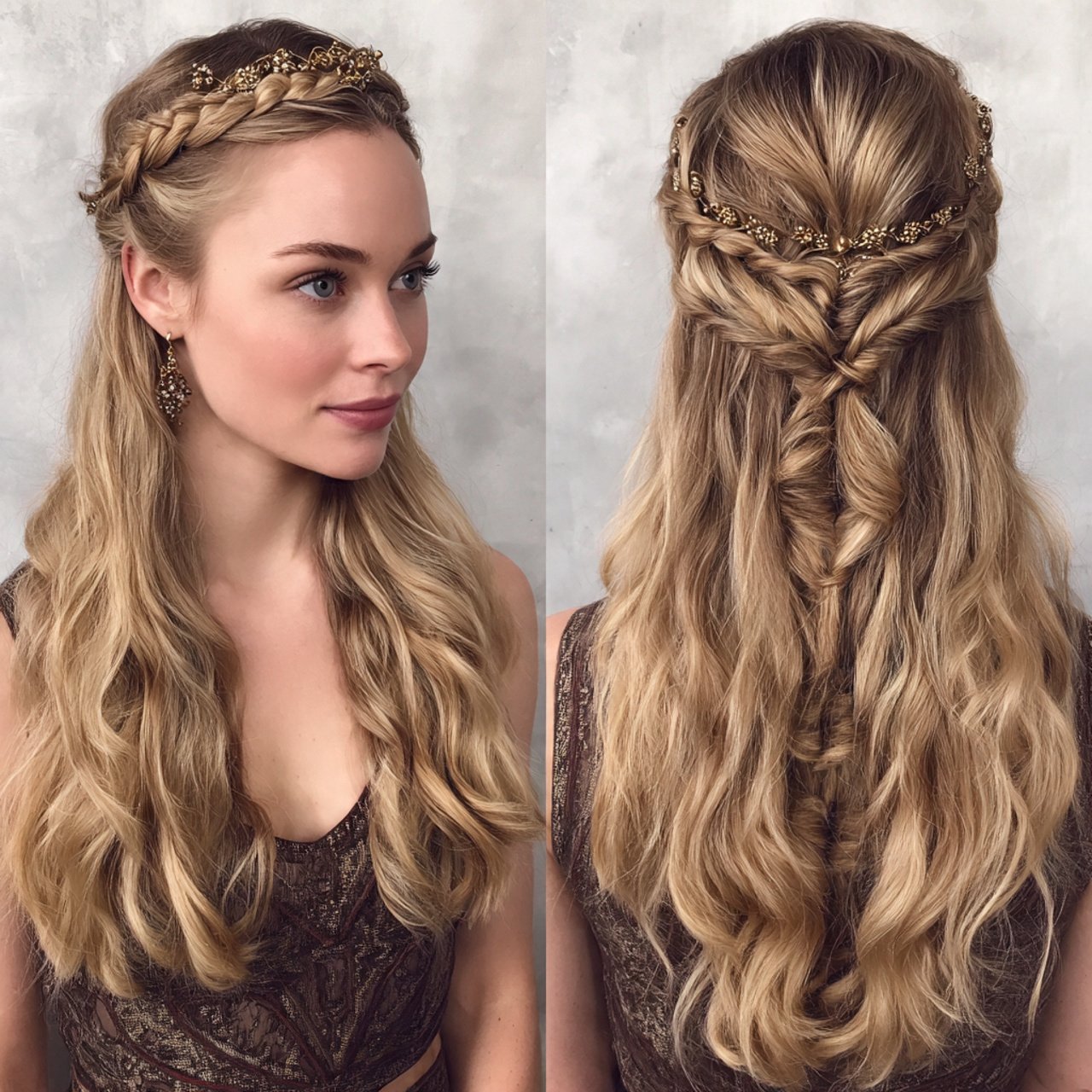 half up half down hairstyles 2