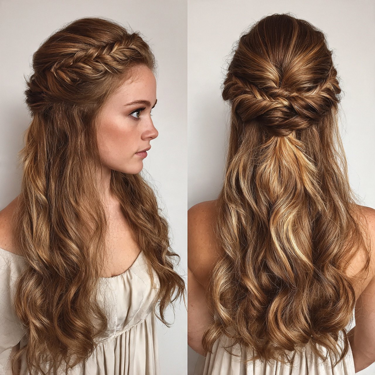 half up half down hairstyles