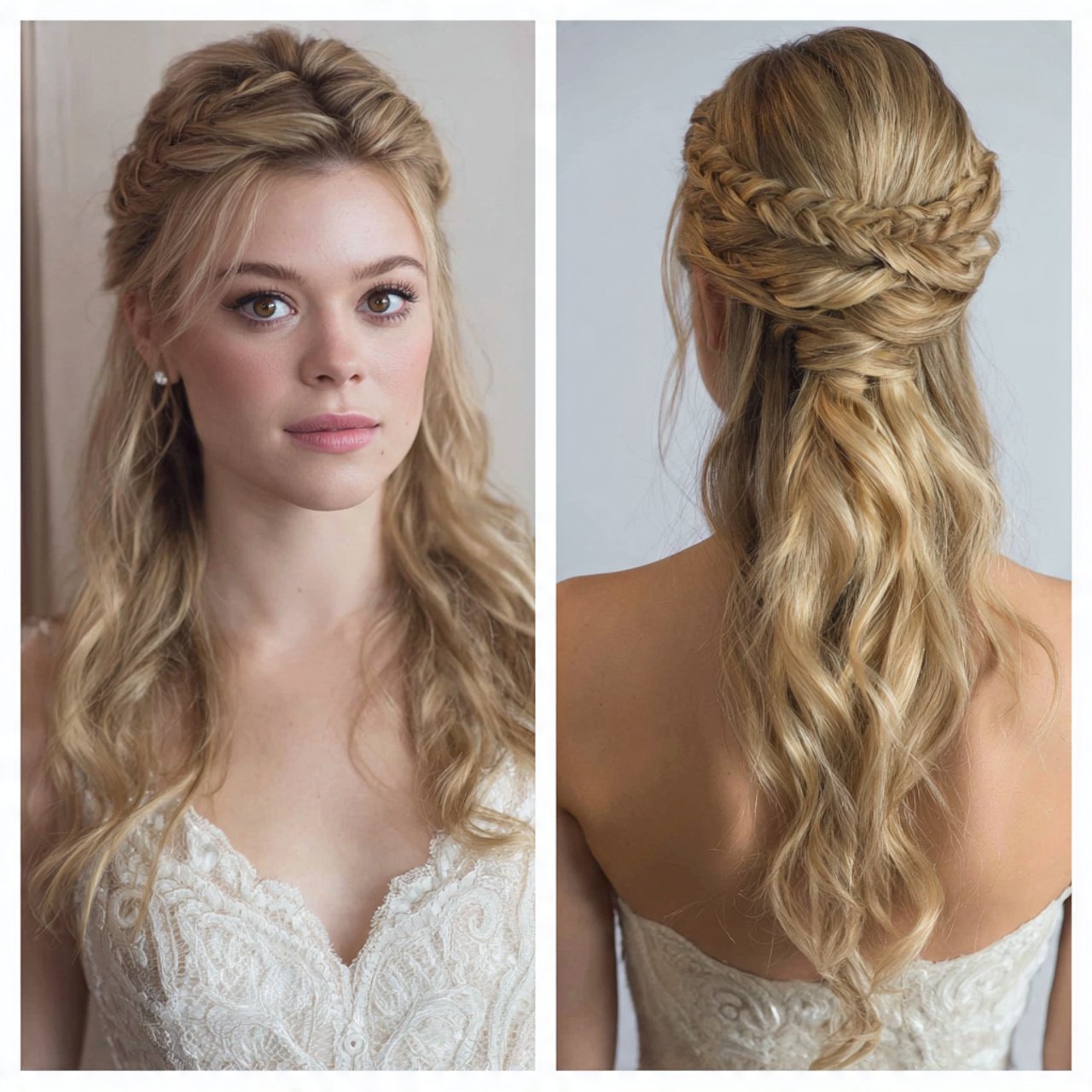 half up half down style for hairstyles prom