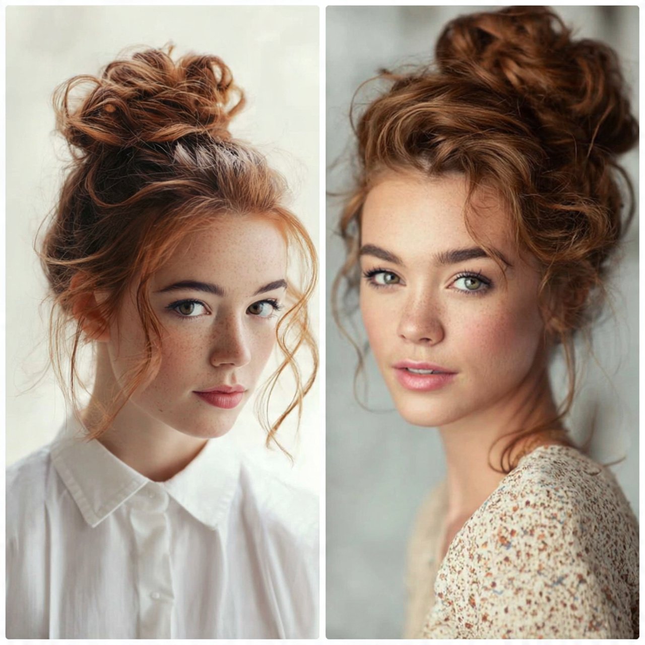 high bun hairstyles for school