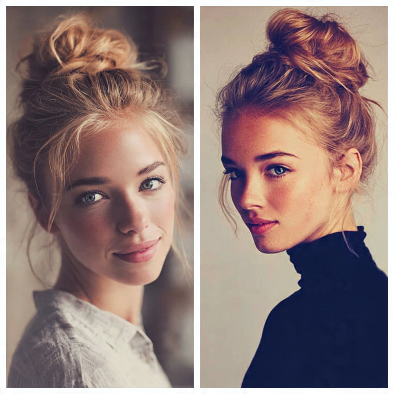 high bun school hairstyles