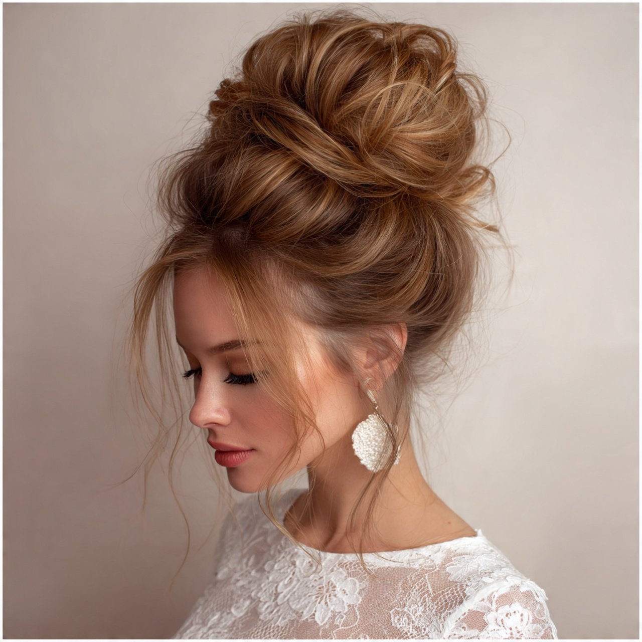 high bun with volume prom hairstyles for long hair