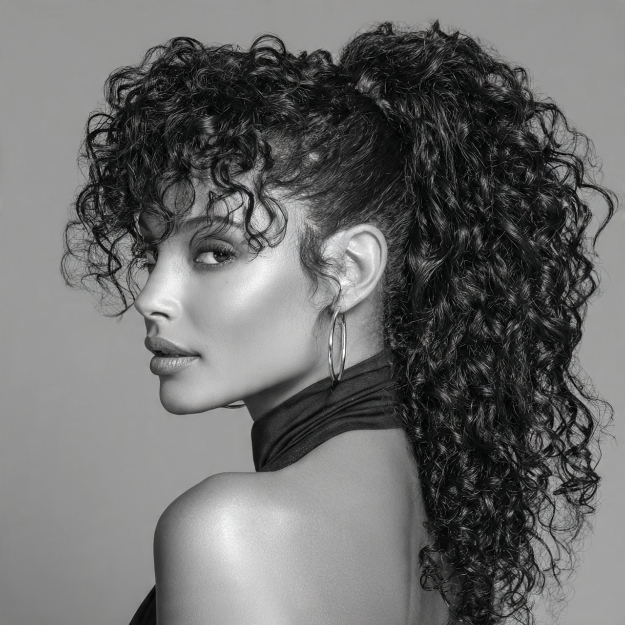 high curly ponytail hairstyles detailed profession